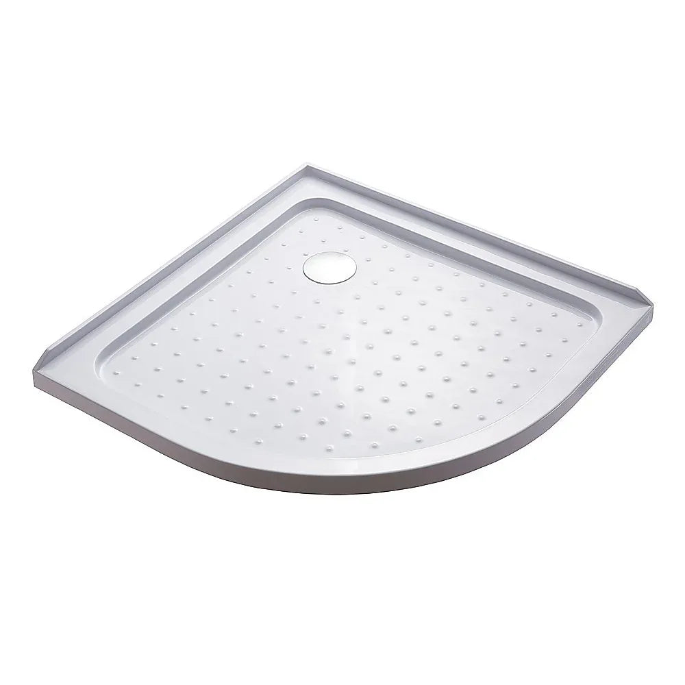 90x90cm Rounded Curved Shower Base in White - Mekamart Australia