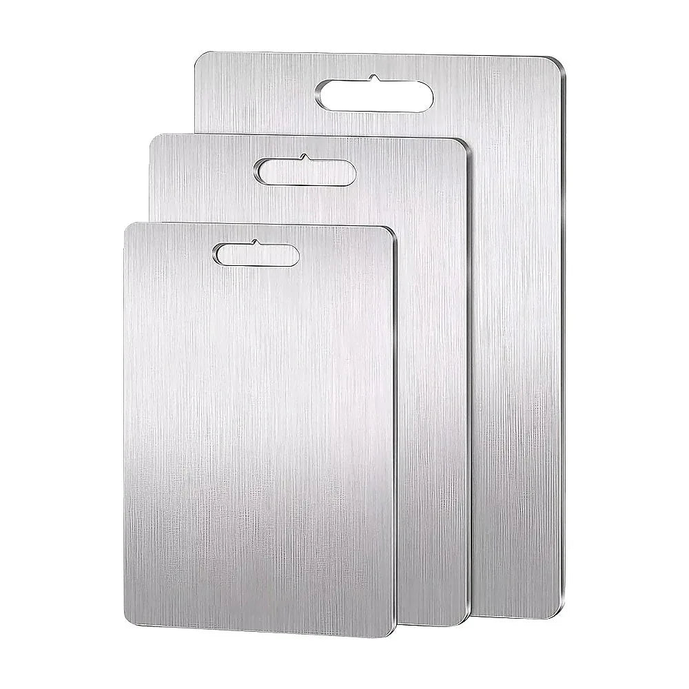 3 x 304SS Cutting Chopping Board Stainless Steel - Mekamart Australia