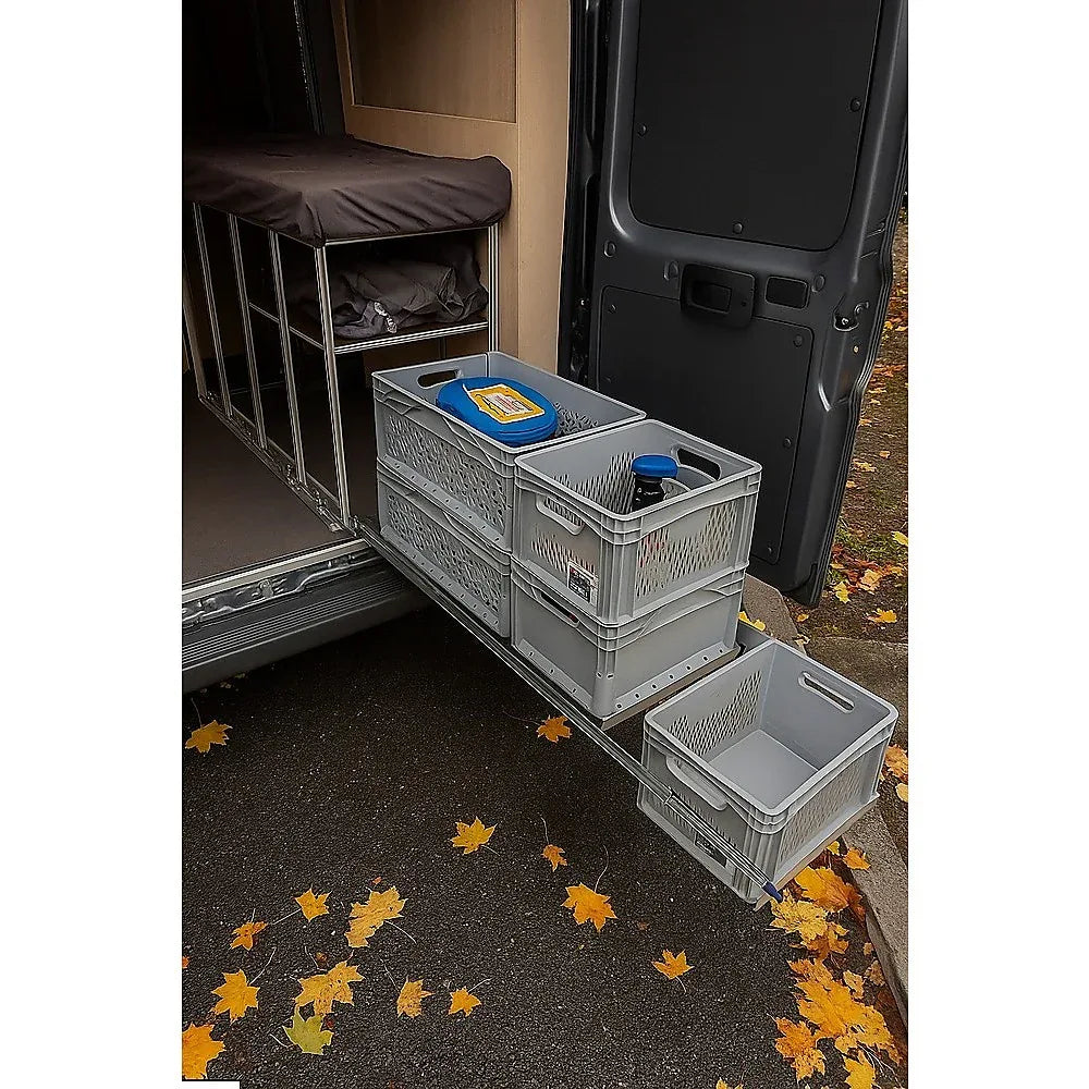 2 x 125kg Heavy Duty Locking Drawer Slides – Industrial Drawer Runners Pair - Mekamart Australia