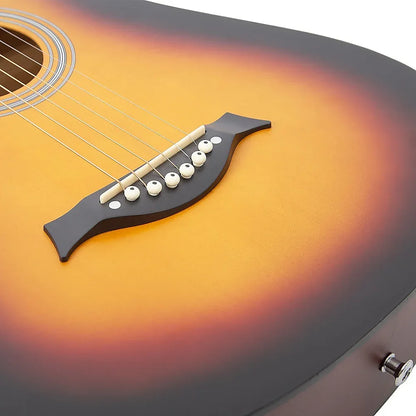 38" Full Size Acoustic Guitar – Beginner Wooden Guitar for Adults & Teens - Mekamart Australia