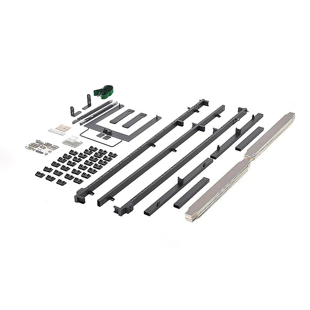 King-single DIY Wall Bed Hardware Kit with Black handle – Frame & Mechanism for Custom Build - Mekamart Australia