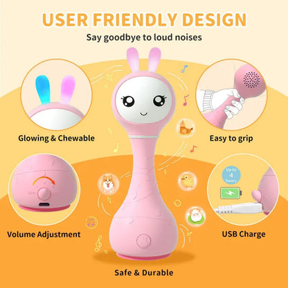 Alilo Smarty Rattle R1 Pink - Mekamart Australia