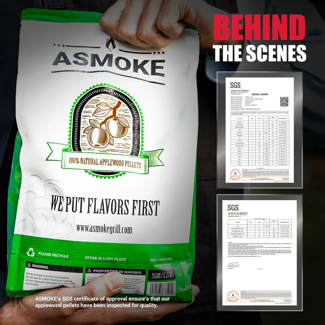 Asmoke 9.5kg X 2 (19 KG) of 100% Pure Applewood Pellets - Mekamart Australia
