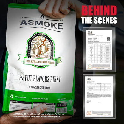 Asmoke 9.5kg X 2 (19 KG) of 100% Pure Applewood Pellets - Mekamart Australia
