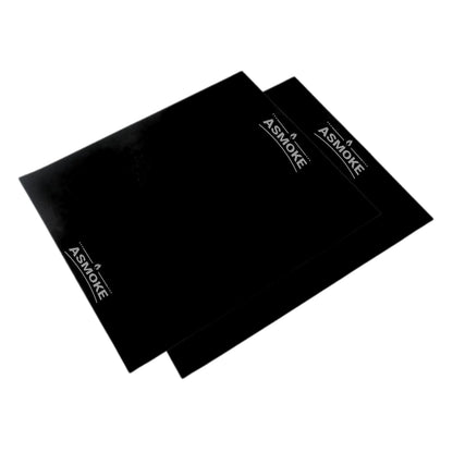 ASMOKE Premium Copper & Black BBQ Grill Mats (2-Pack) - Non-Stick PTFE Coating, Cooking Mats| Reusable and Easy to Clean - Mekamart Australia