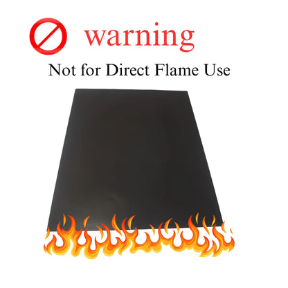 ASMOKE Premium Copper & Black BBQ Grill Mats (2-Pack) - Non-Stick PTFE Coating, Cooking Mats| Reusable and Easy to Clean - Mekamart Australia