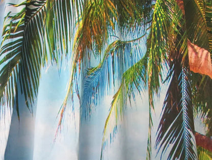 Sea View 3D Printing Blockout Curtains 2x127x160cm PINCH PLEAT Fabric Seascape - Mekamart Australia