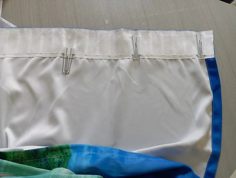 Sea View 3D Printing Blockout Curtains 260x213cm PINCH PLEAT Fabric Seascape - Mekamart Australia