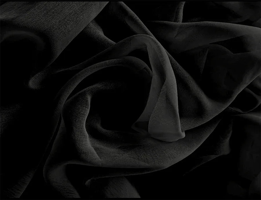 Sheer Voile Curtains 548cm wide 230cm Drop+30 Hooks Pinch Pleat New, Black - Mekamart Australia