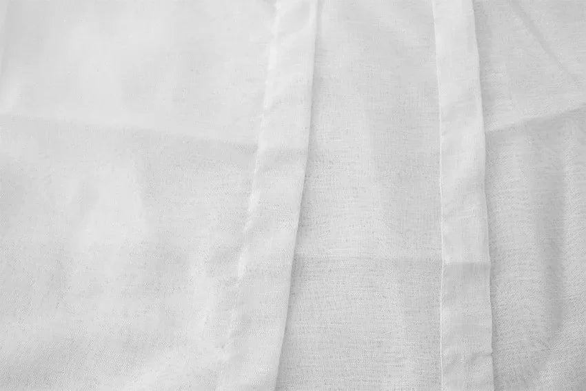2 Sheer Voile Curtains 530cm wide 230cm long + 30 Hooks New - Mekamart Australia
