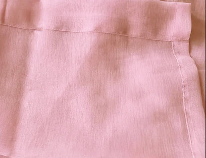 2 Long drop Sheer Voile Curtains 590cm wide 270cm Drop Pinch Pleat+30 Hook, Pink - Mekamart Australia