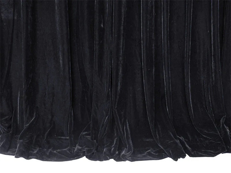 Long Large Thick Black Velvet Curtains 580x270cm+full liner,Blockout,Pinch Pleat - Mekamart Australia