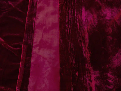 Large Thick Velvet Curtains 590x230cm with full liner 30 hooks Burgundy New - Mekamart Australia