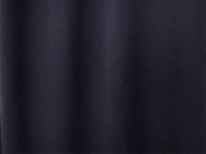 100% Blockout Curtain 270x230cm PINCH PLEAT Blackout High Level Fabric Black - Mekamart Australia