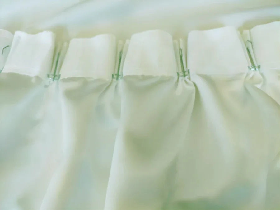 Milk White Large Curtains 570x270cm PINCH PLEAT 2 panel High Level Fab. for Wall - Mekamart Australia