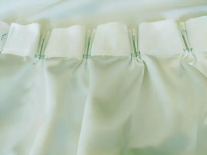 Milk White Large Curtains 570x270cm PINCH PLEAT 2 panel High Level Fab. for Wall - Mekamart Australia
