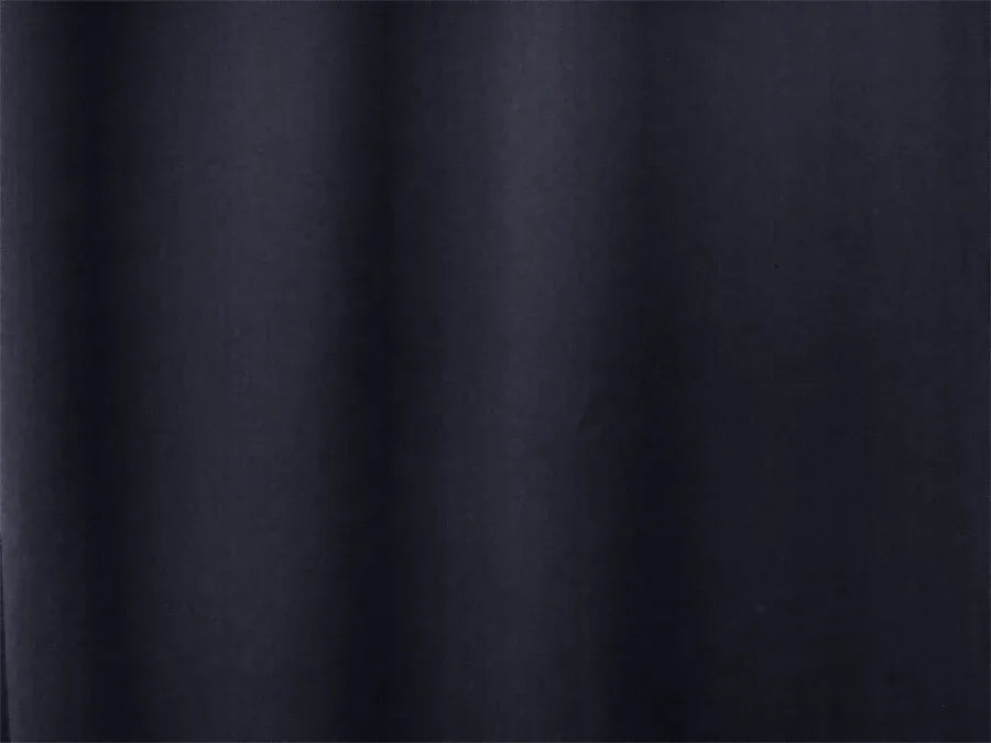 Blockout Curtains 2pcs 137x160cm PINCH PLEAT Blackout High Level Fabric Black - Mekamart Australia