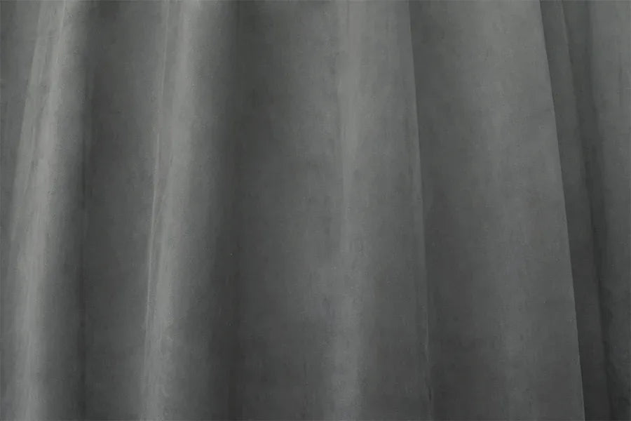 Large Thick Velvet Blockout Curtains 550x 230cm PINCH PLEAT 2 panel+Hooks Grey - Mekamart Australia