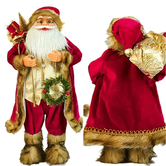 Christmas Santa Claus Doll - 30cm - Mekamart Australia