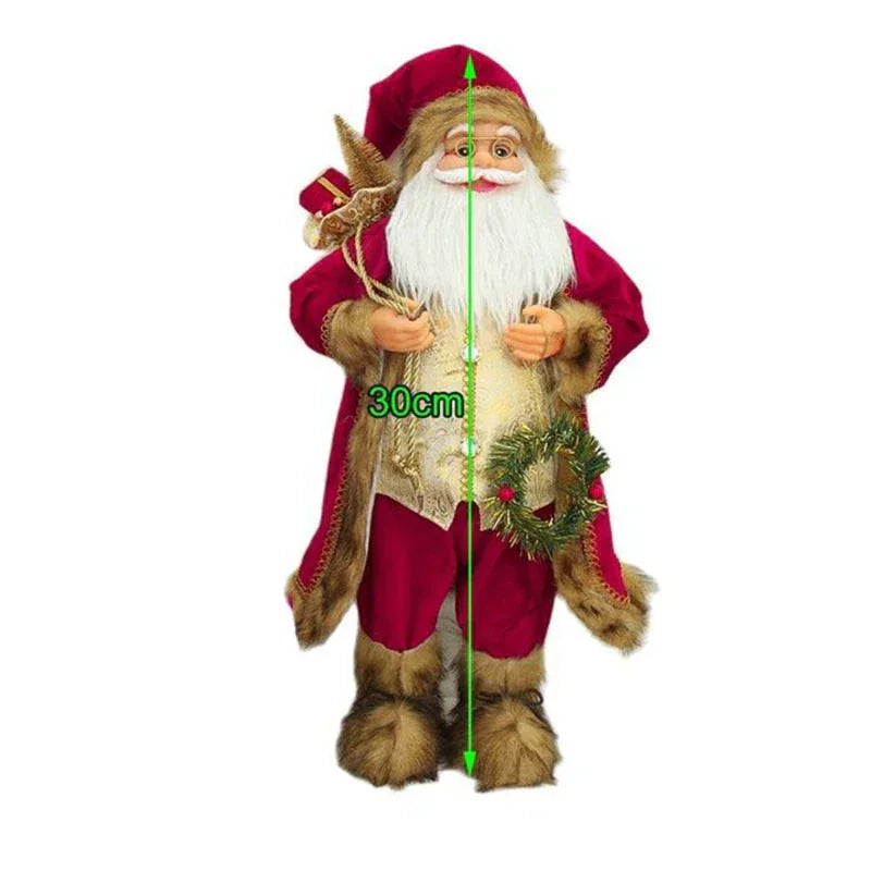 Christmas Santa Claus Doll - 30cm - Mekamart Australia