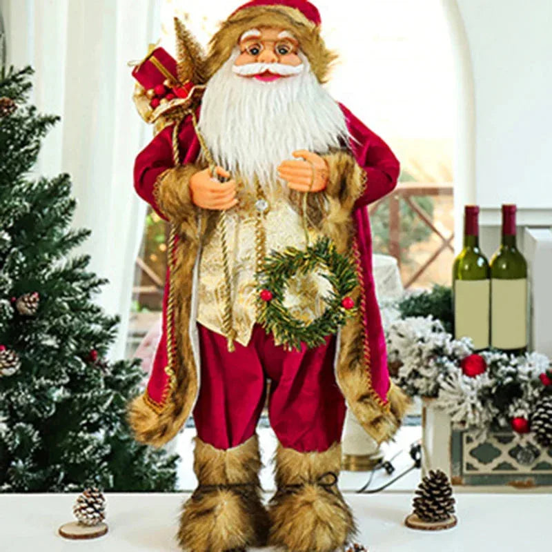 Christmas Santa Claus Doll - 30cm - Mekamart Australia