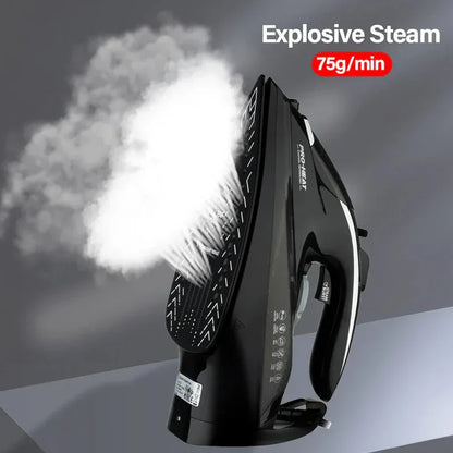 2200W Professional Steam Iron with Ceramic Soleplate - Mekamart Australia