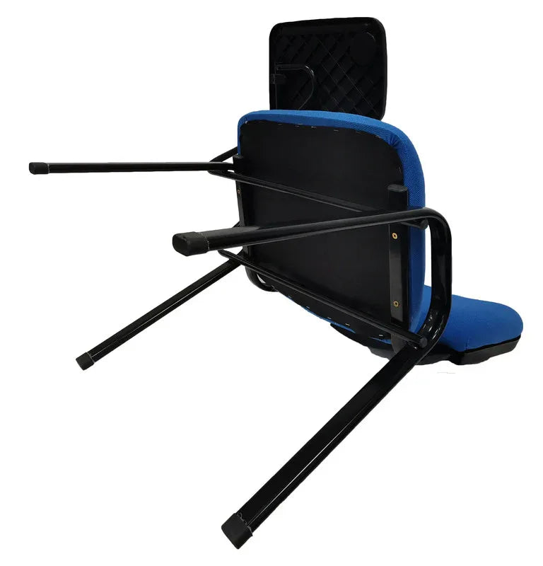 NNECN Lecture Chair with Table Top for Classroom Lecture Training Conference (Set of 6-Blue) - Mekamart Australia