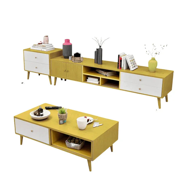 NNECN Modern TV Stand Side table & Coffee Table package for Living Room - Mekamart Australia