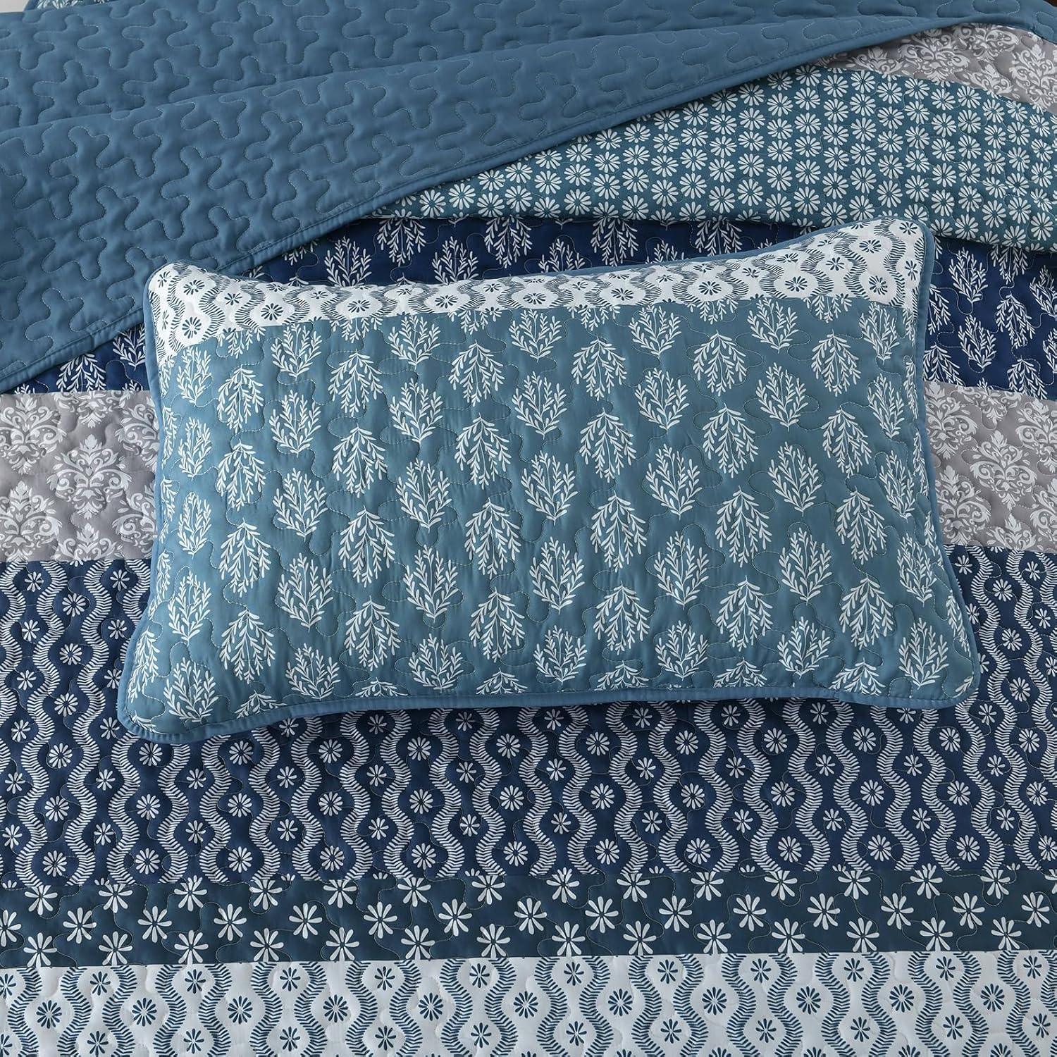 Classic Hydrangea Soft Quilted 3 Pc Bedspread & Pillow Cover Set - Mekamart Australia