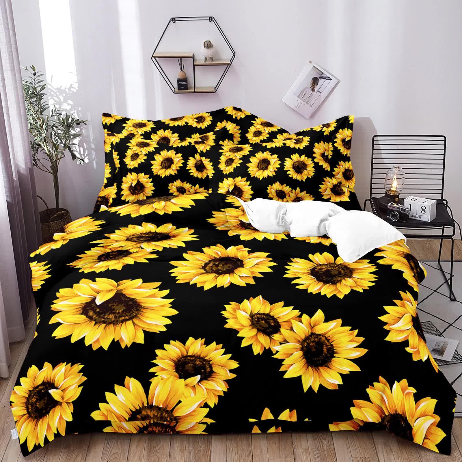 Scandi Dream soft floral Comforter Set – Soft Neutral 3‑Piece Look - Mekamart Australia