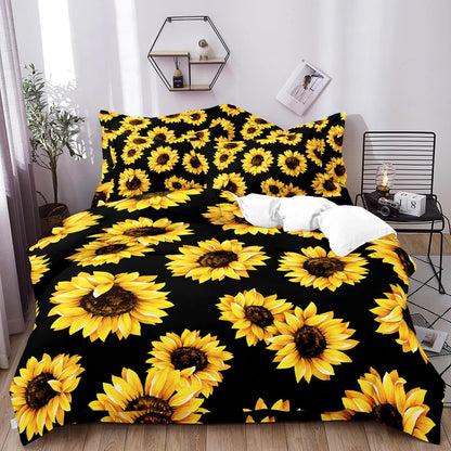 Scandi Dream soft floral Comforter Set – Soft Neutral 3‑Piece Look - Mekamart Australia