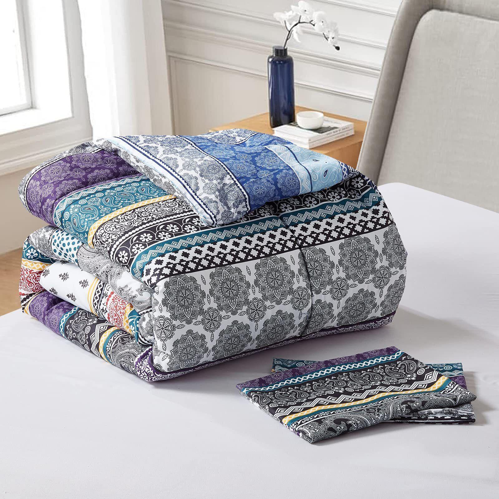 Whimsical Winter Frosty Elegant 3 Pc Comforter & Pillow Cover Set - Mekamart Australia
