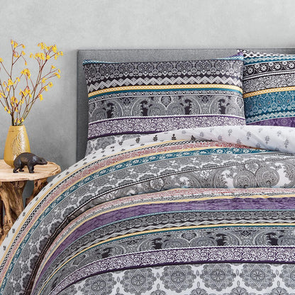 Whimsical Winter Frosty Elegant 3 Pc Comforter & Pillow Cover Set - Mekamart Australia