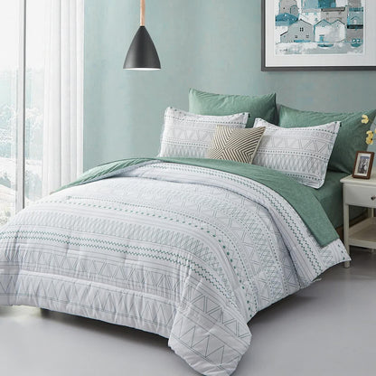 Boho Vibes Bedding Set – 3‑Piece Comforter & Pillow Covers - Mekamart Australia