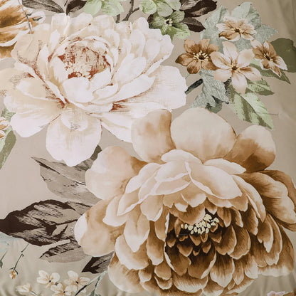 Cozy Floral Comforter Set, King Size, Quilted Warm Bedding with Pillowcases - Mekamart Australia