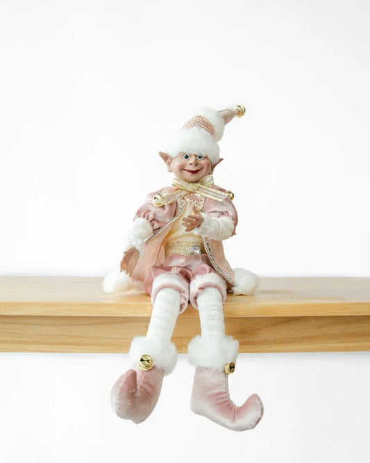 LUXURY CHRISTMAS ELF PINK GOLD 51CM - Mekamart Australia