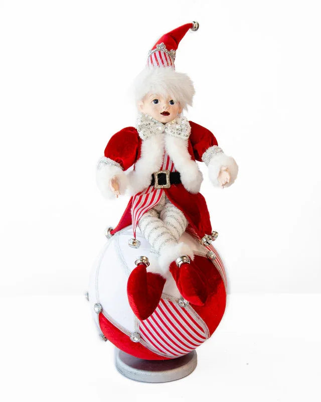 LUXURY ELF ON BALL TABLE DECORATION 40CM - Mekamart Australia