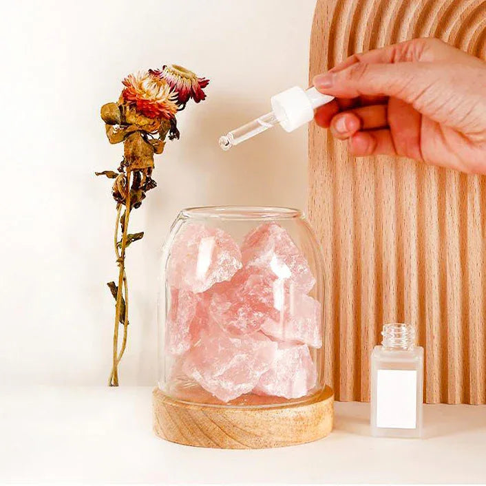 Aurora Crystal Diffuser - Rose Quartz - Mekamart Australia