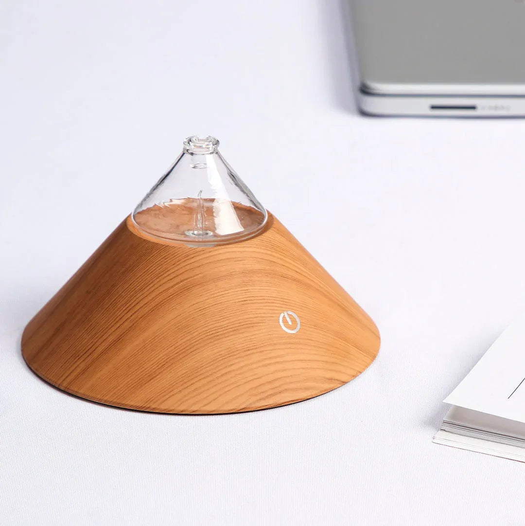 Mt Fuji Nebuliser (Portable) - 100% Bamboo Waterless Diffuser | Essential oil Burner | Aromatherapy| Home Fragrance - Mekamart Australia