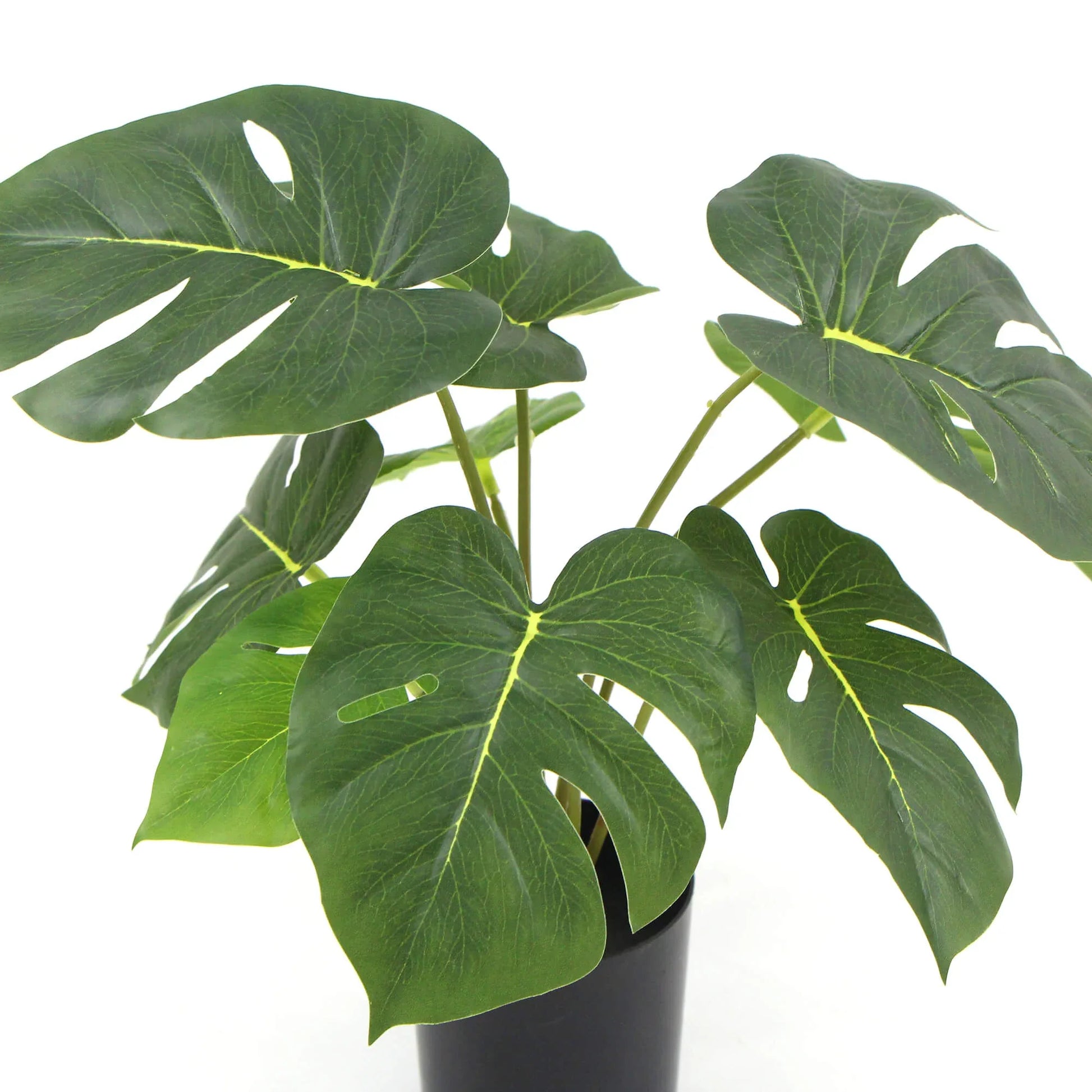 Potted Artificial Split Philodendron Plant With Real Touch Leaves 35cm - Mekamart Australia
