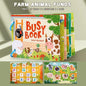 Themed Busy Book Set - Educational Activity Books for Preschool Learning (Farm, Vehicles, Dinosaurs, Ocean, and Forest,5 books in total) - Mekamart Australia