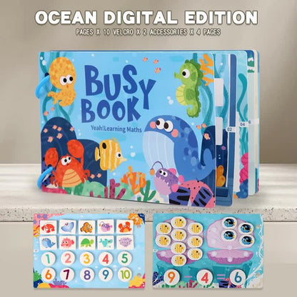 Themed Busy Book Set - Educational Activity Books for Preschool Learning (Farm, Vehicles, Dinosaurs, Ocean, and Forest,5 books in total) - Mekamart Australia