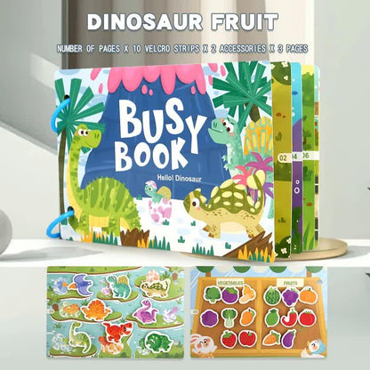 Themed Busy Book Set - Educational Activity Books for Preschool Learning (Farm, Vehicles, Dinosaurs, Ocean, and Forest,5 books in total) - Mekamart Australia