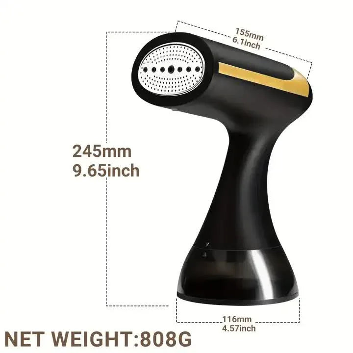 White Handheld Garment Steamer - Portable Mini Steam Iron for Home Use, Wrinkle Remover & Fabric Freshener, Small Travel-Friendly Iron for Clothes, Steam Spray Clothes Steamer - Mekamart Australia