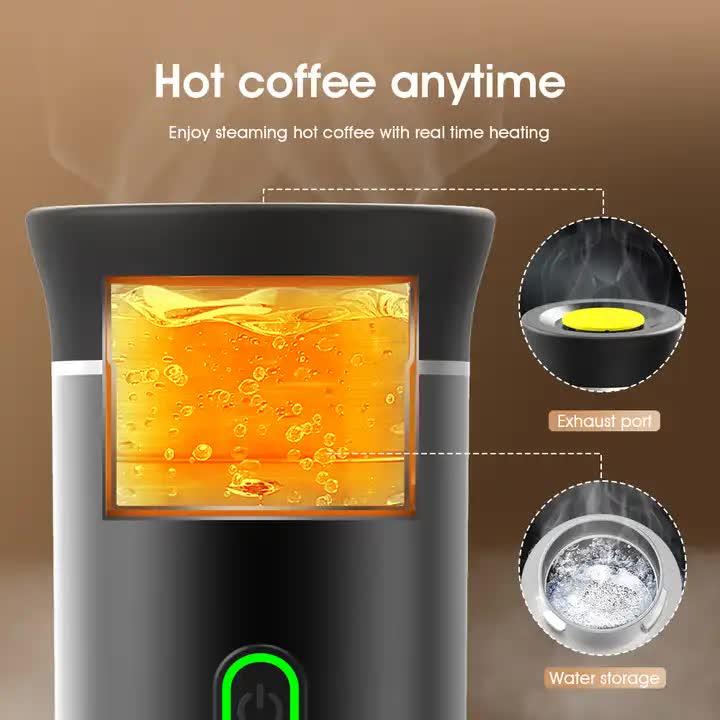 White Portable Espresso Coffee Machine - Universal 3-in-1 Capsule, Coffee Powder, and Espresso Maker - Mekamart Australia