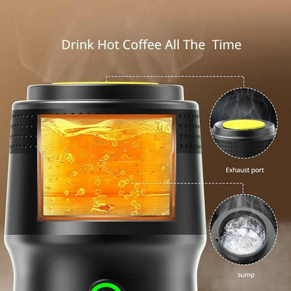 Black Portable Fully Automatic Espresso Coffee Machine - Universal 3-in-1 Capsule, Coffee Powder & Espresso Maker - Mekamart Australia
