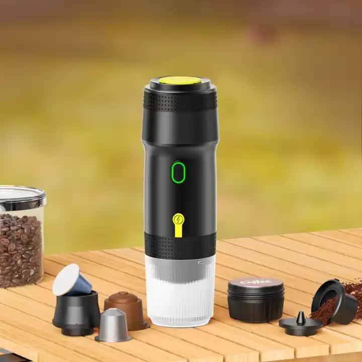 Green Portable Fully Automatic Espresso Coffee Machine - Universal 3-in-1 Capsule, Coffee Powder & Espresso Maker - Mekamart Australia