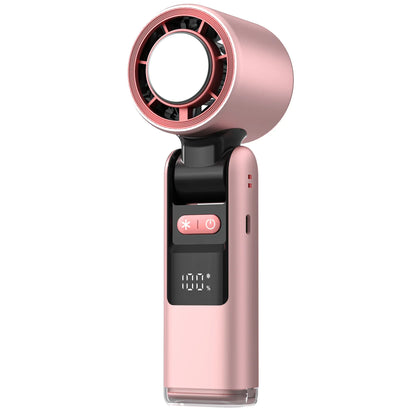 Pink Portable Handheld High-Speed Cooling Fan - Perfect for Outdoor Camping - Mekamart Australia