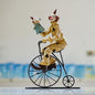 Vintage Circus Clown Figurines - Retro Balloon and Bicycle Ornaments - Mekamart Australia