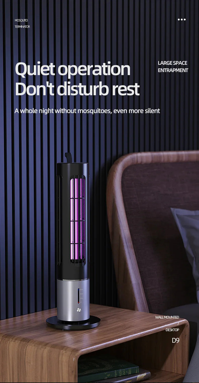 Electric Mosquito Killer Lamp with Detachable Housing and Timer Function - USB Rechargeable - Mekamart Australia